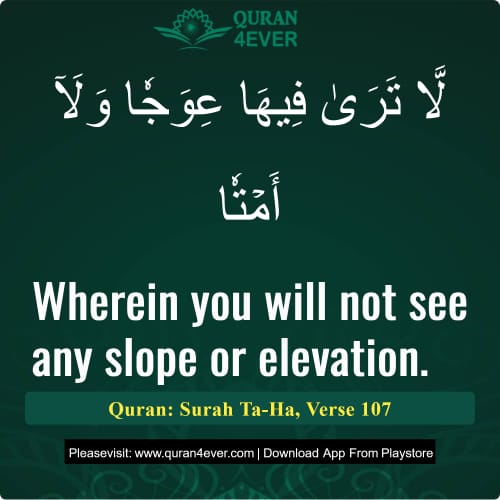 Quran Surah 20 Verse 107