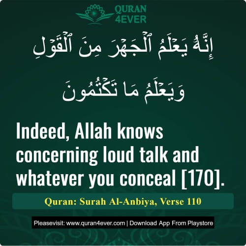 Quran Surah 21 Verse 110