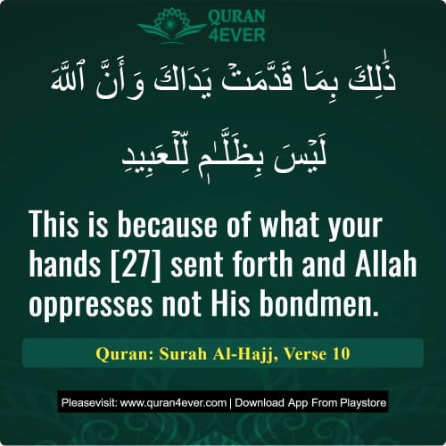 Quran Surah 22 Verse 10