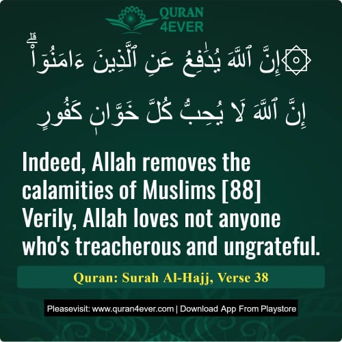 Quran Surah 22 Verse 38