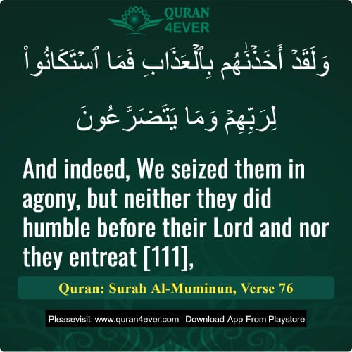 Quran Surah 23 Verse 76