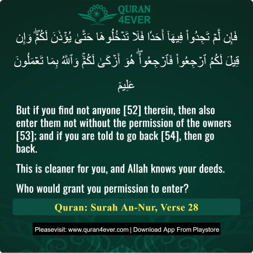 Quran Surah 24 Verse 28