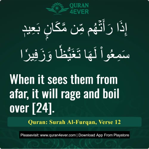 Quran Surah 25 Verse 12