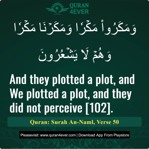 Quran Surah 27 Verse 50