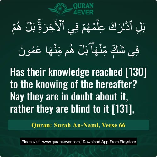 Quran Surah 27 Verse 66