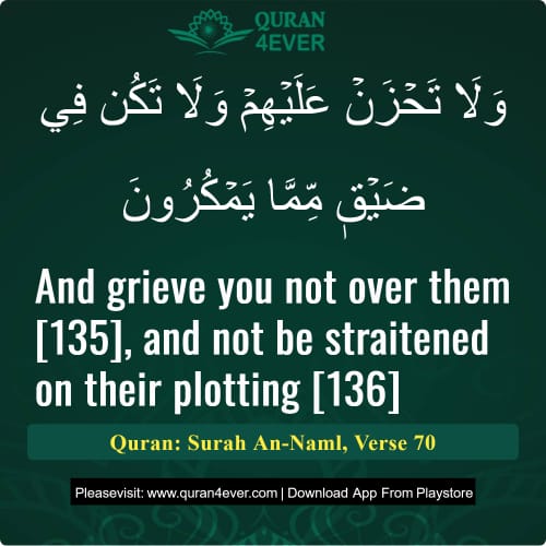Quran Surah 27 Verse 70