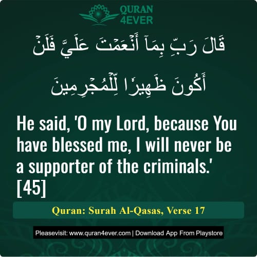 Quran Surah 28 Verse 17