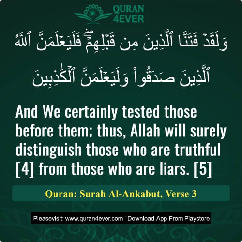 Quran Surah 29 Verse 3