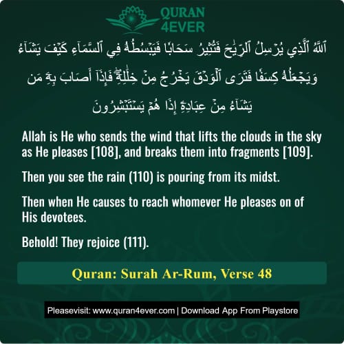 Quran Surah 30 Verse 48