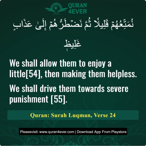 Quran Surah 31 Verse 24