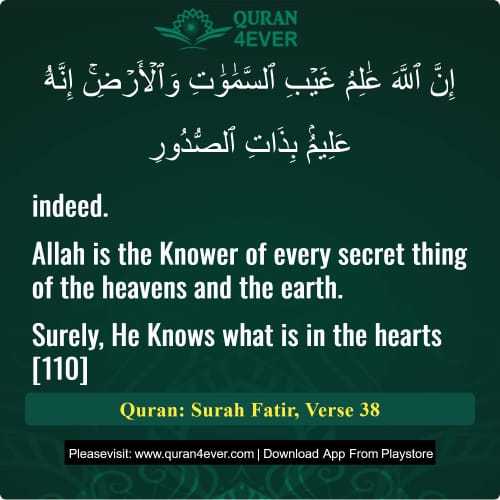 Quran Surah 35 Verse 38
