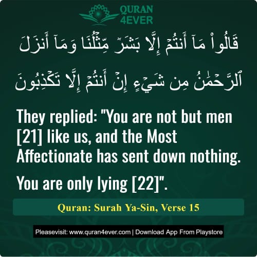 Quran Surah 36 Verse 15