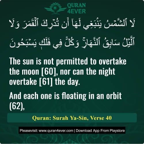 Quran Surah 36 Verse 40