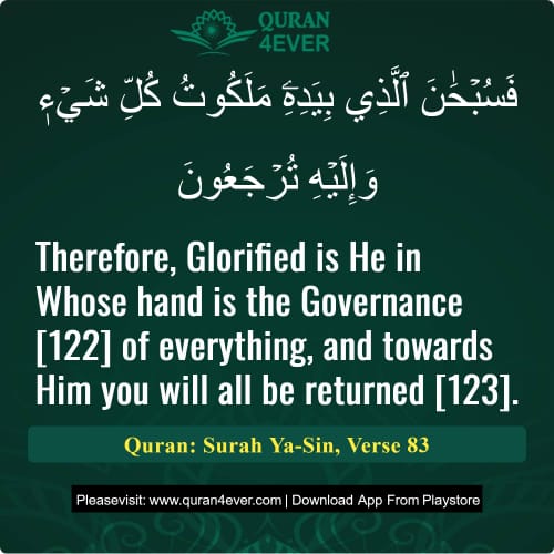 Quran Surah 36 Verse 83