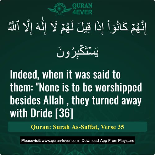 Quran Surah 37 Verse 35