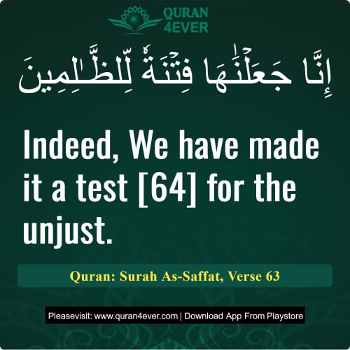 Quran Surah 37 Verse 63