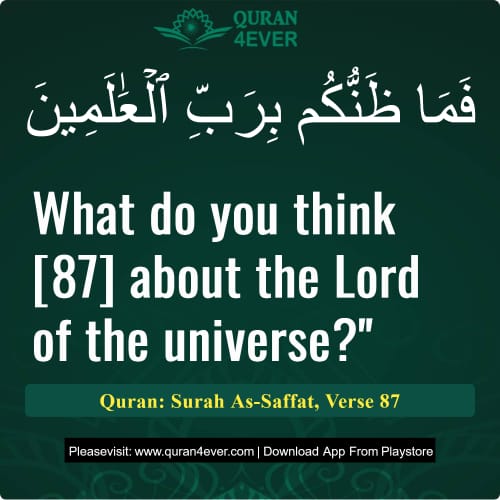 Quran Surah 37 Verse 87