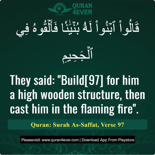 Quran Surah 37 Verse 97