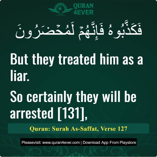 Quran Surah 37 Verse 127