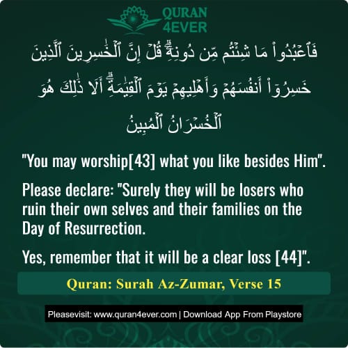 Quran Surah 39 Verse 15