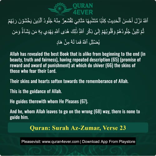 Quran Surah 39 Verse 23