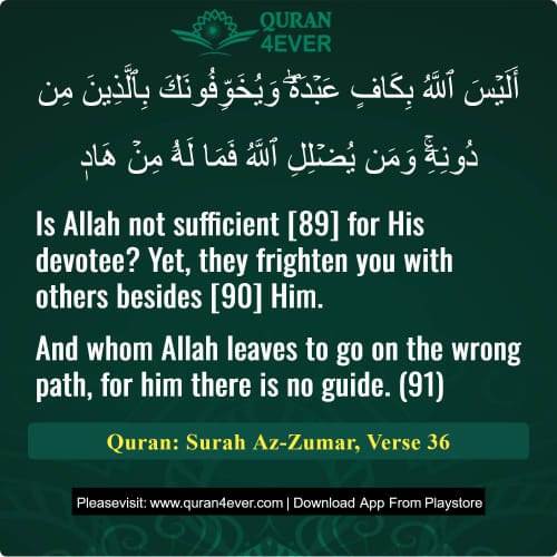 Quran Surah 39 Verse 36