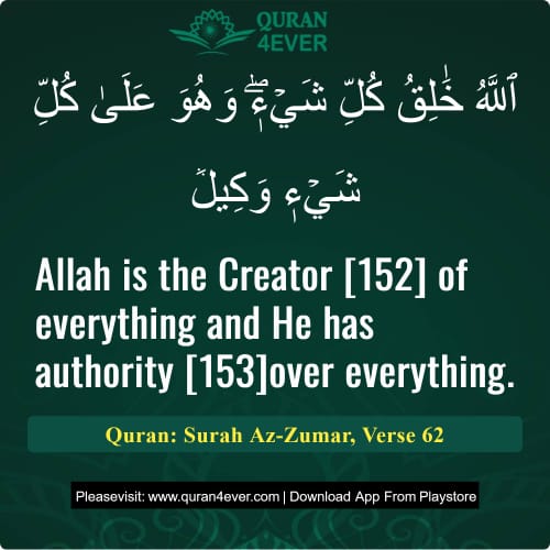 Quran Surah 39 Verse 62
