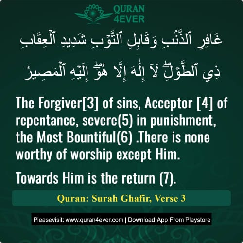 Quran Surah 40 Verse 3