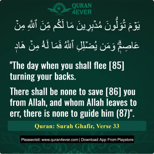 Quran Surah 40 Verse 33