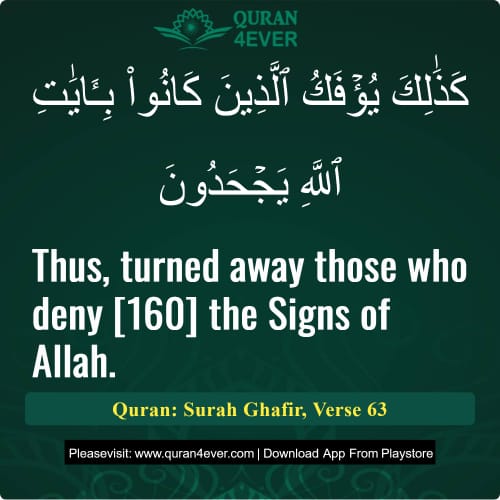 Quran Surah 40 Verse 63