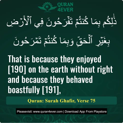 Quran Surah 40 Verse 75