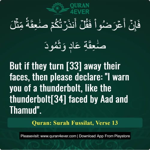 Quran Surah 41 Verse 13