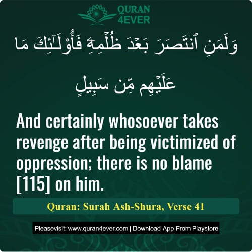 Quran Surah 42 Verse 41