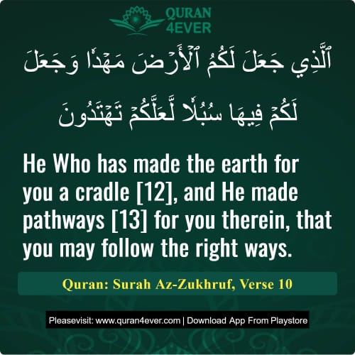 Quran Surah 43 Verse 10