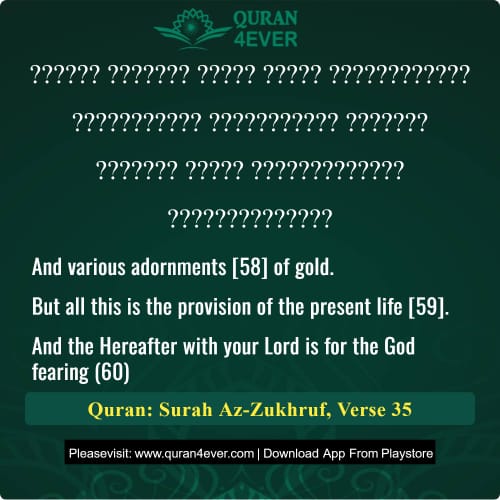 Quran Surah 43 Verse 35