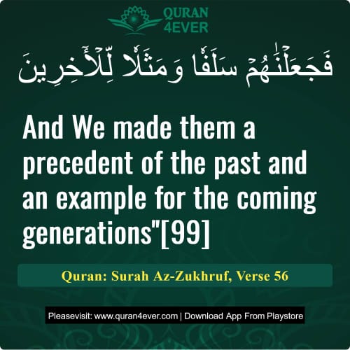 Quran Surah 43 Verse 56