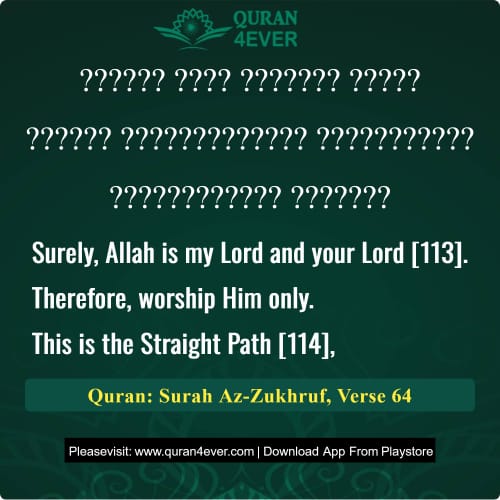 Quran Surah 43 Verse 64