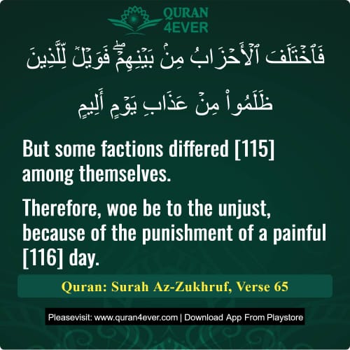 Quran Surah 43 Verse 65