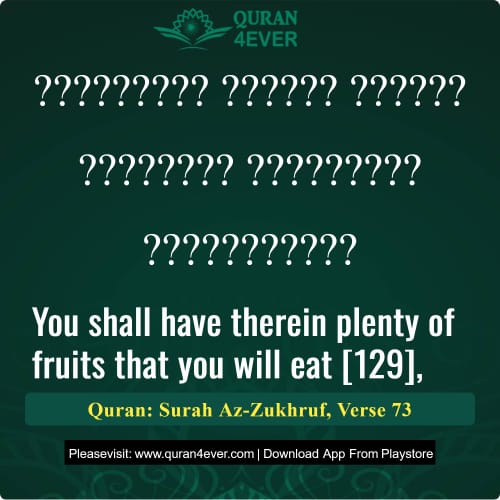 Quran Surah 43 Verse 73