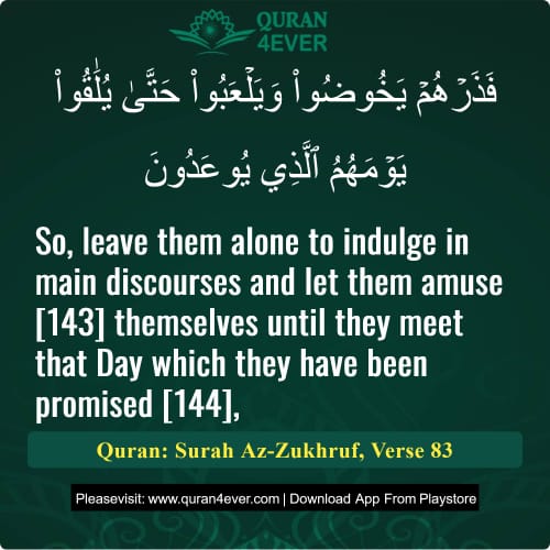 Quran Surah 43 Verse 83