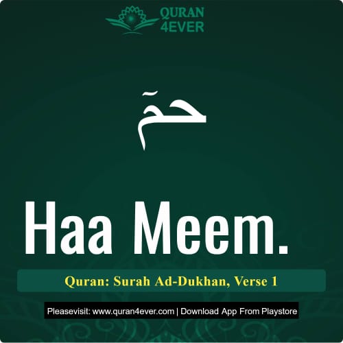 Quran Surah 44 Verse 1