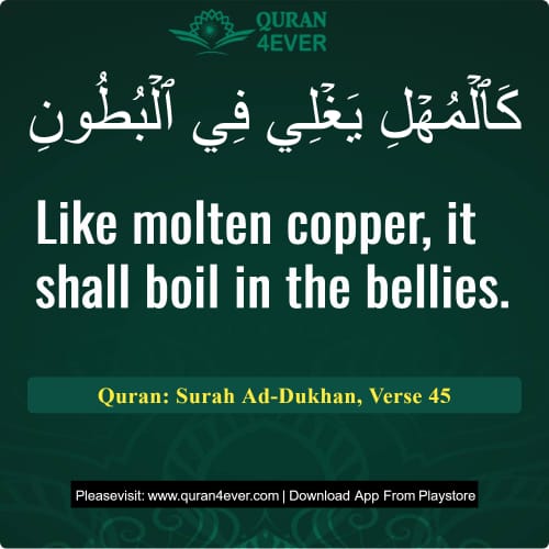 Quran Surah 44 Verse 45