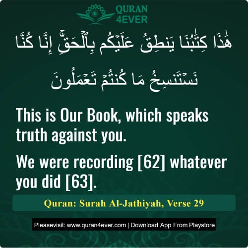 Quran Surah 45 Verse 29