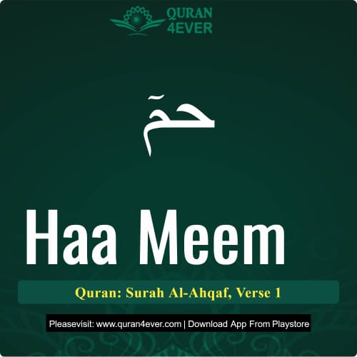 Quran Surah 46 Verse 1