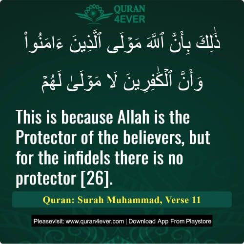 Quran Surah 47 Verse 11