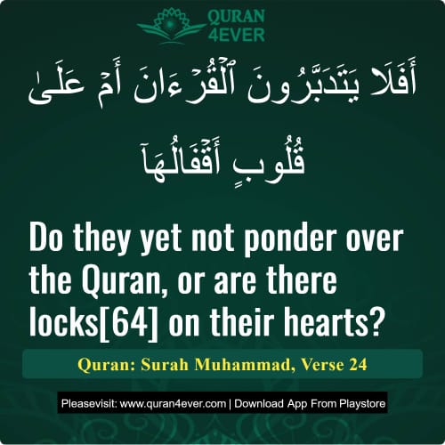 Quran Surah 47 Verse 24