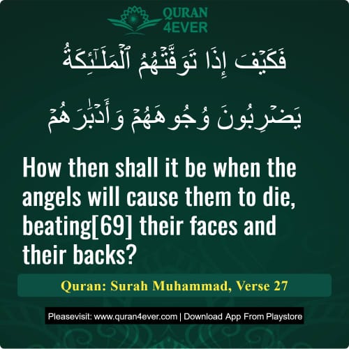 Quran Surah 47 Verse 27