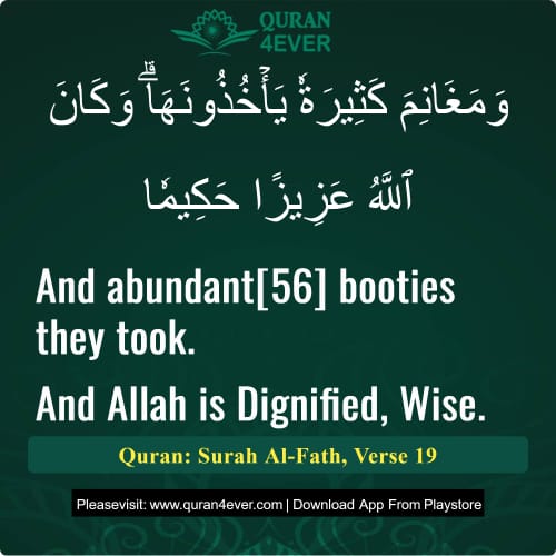 Quran Surah 48 Verse 19