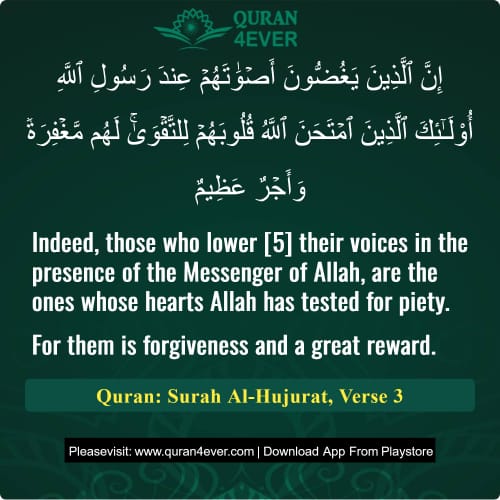Quran Surah 49 Verse 3