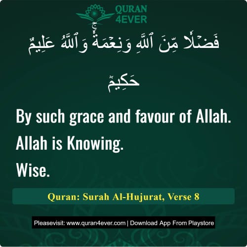 Quran Surah 49 Verse 8